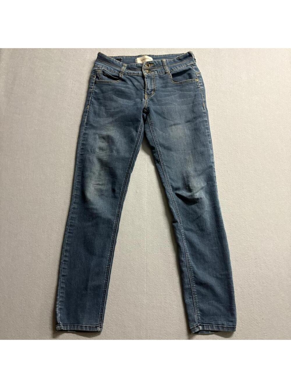 Rewind Skinny Jeans Womens Size 5 Blue Denim Double Button Stretch